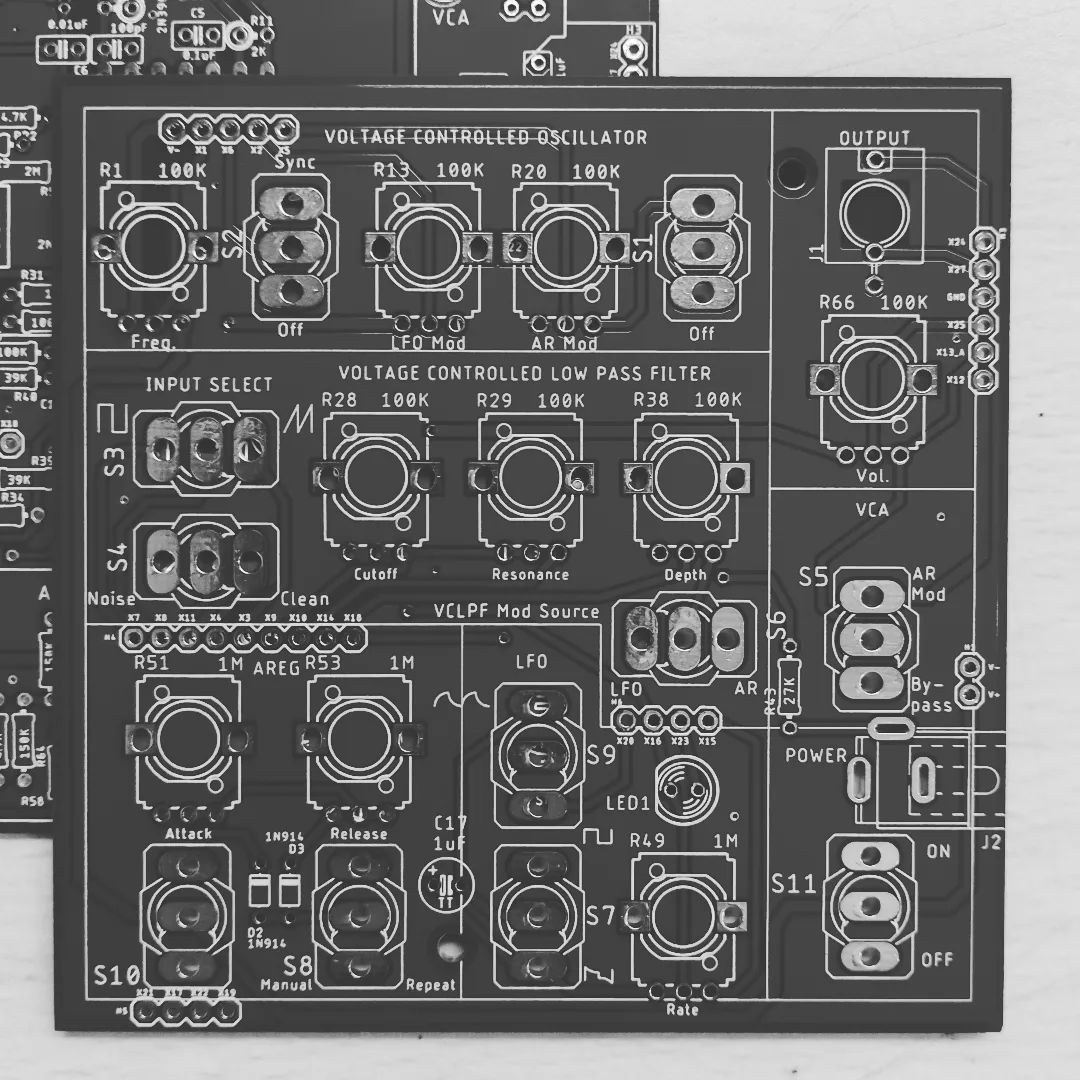 Noise Toaster Lo-Fi Analog Synthesizer PCBs